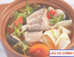 Lẩu cá chình măng chua 