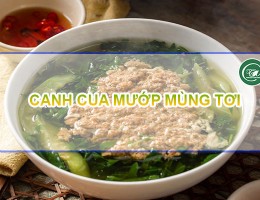 Hướng dẫn nấu canh cua mướp mồng tơi