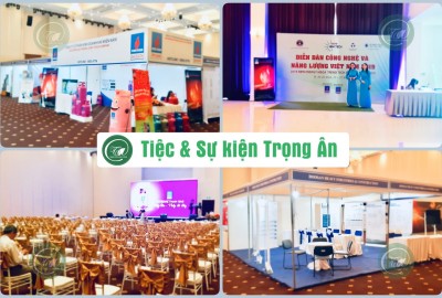 Gian hàng tiêu chuẩn diễn đàn công nghệ và năng lượng Việt Nam 2019 tại khách sạn Tân Sơn Nhất 