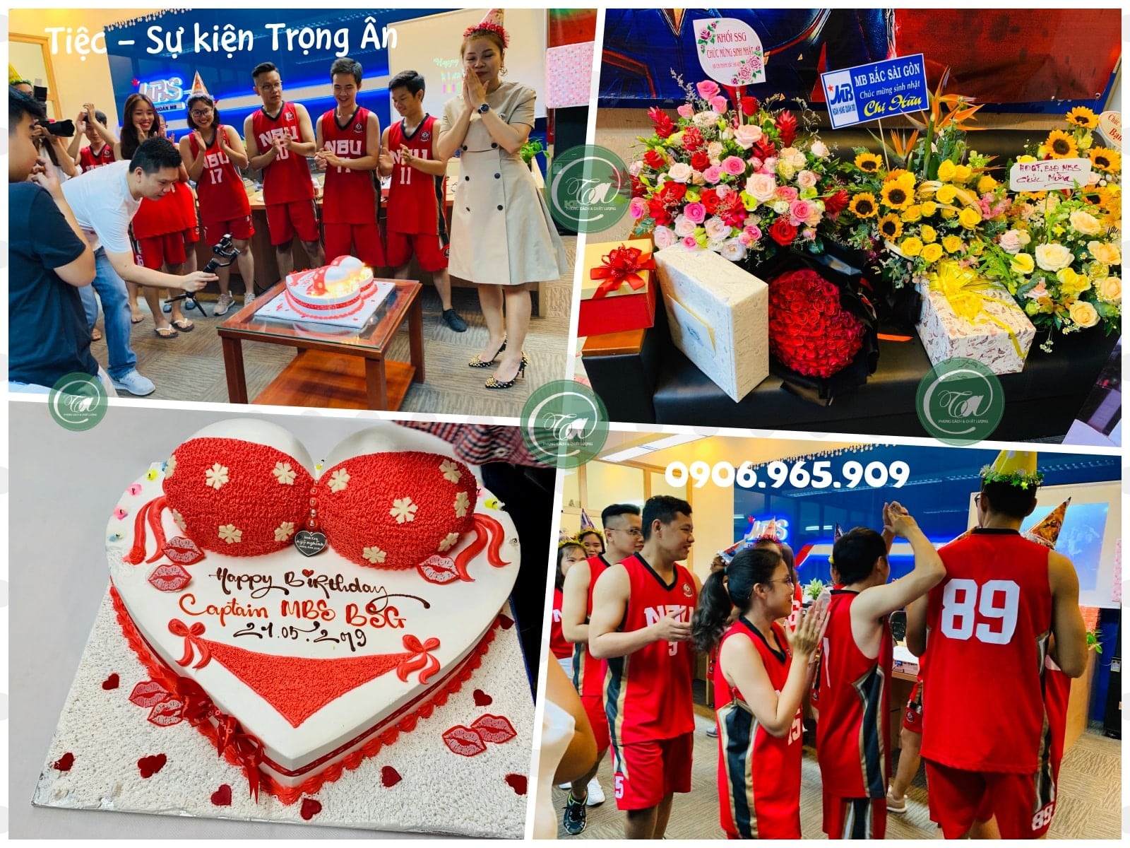 Tiệc sinh nhật nữ caption Việt Nam