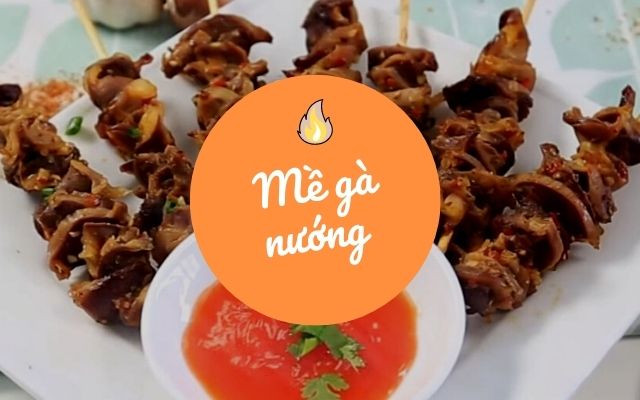 Mề gà nướng 