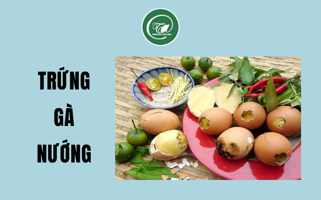 Trứng gà nướng thơm ngon