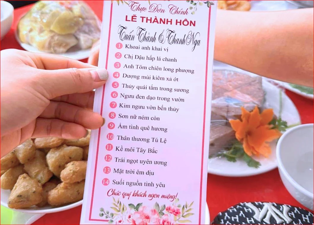 Thực đơn lễ đính hôn nên có